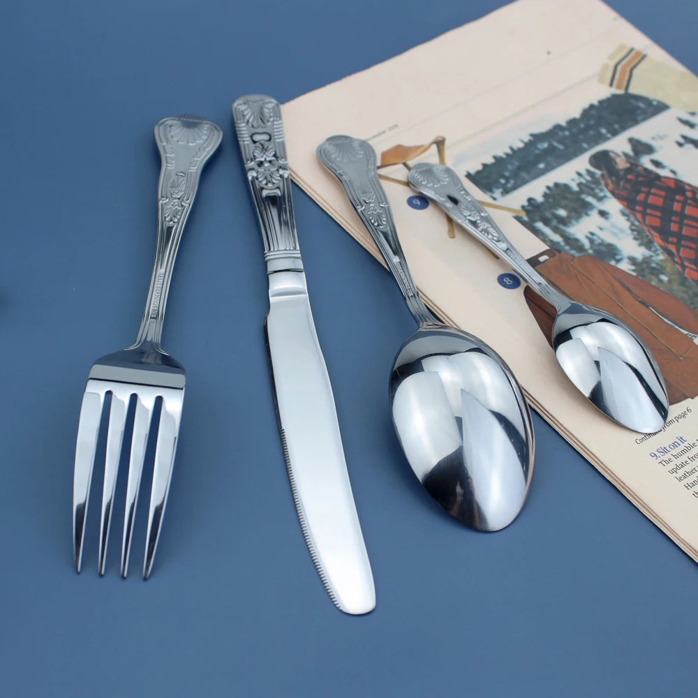 Elegant Stainless Steel Dinnerware Set