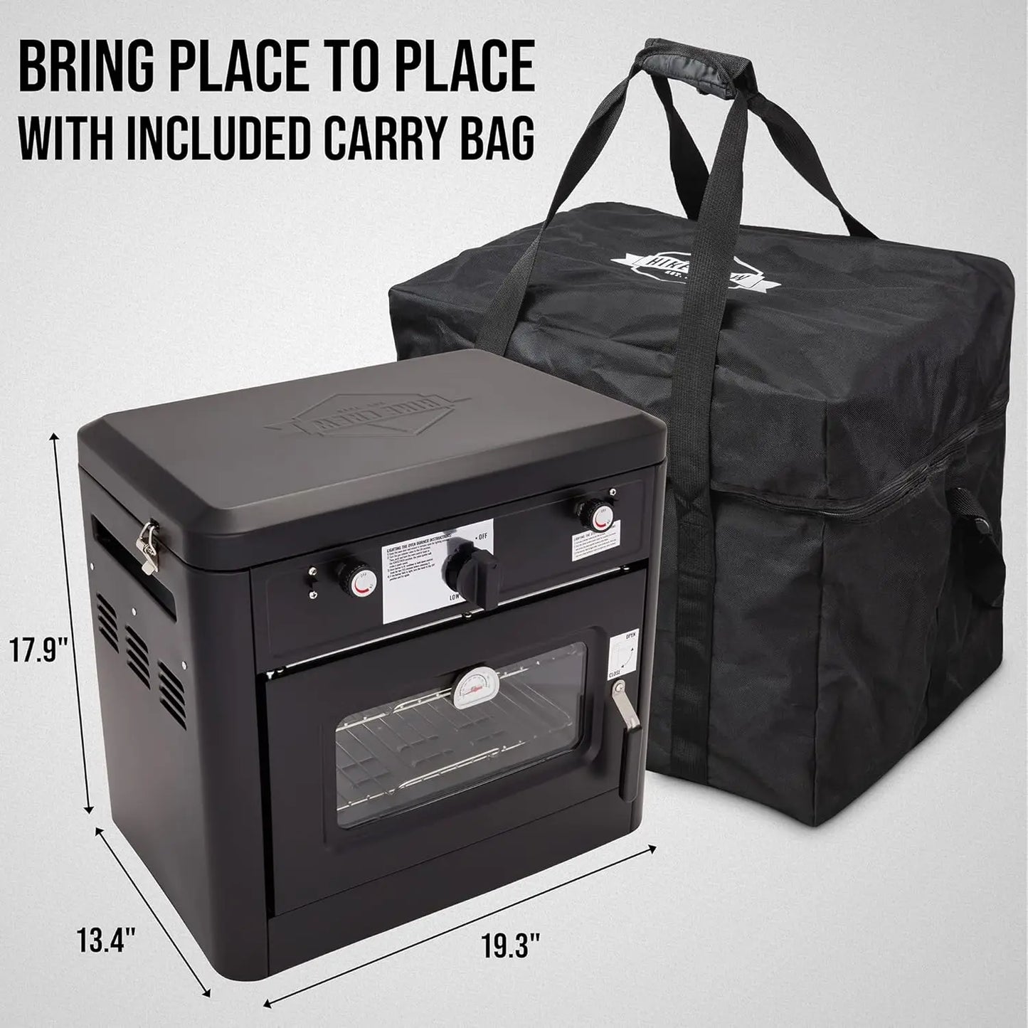 Hike Crew Outdoor Gas Camping Oven w/Carry Bag