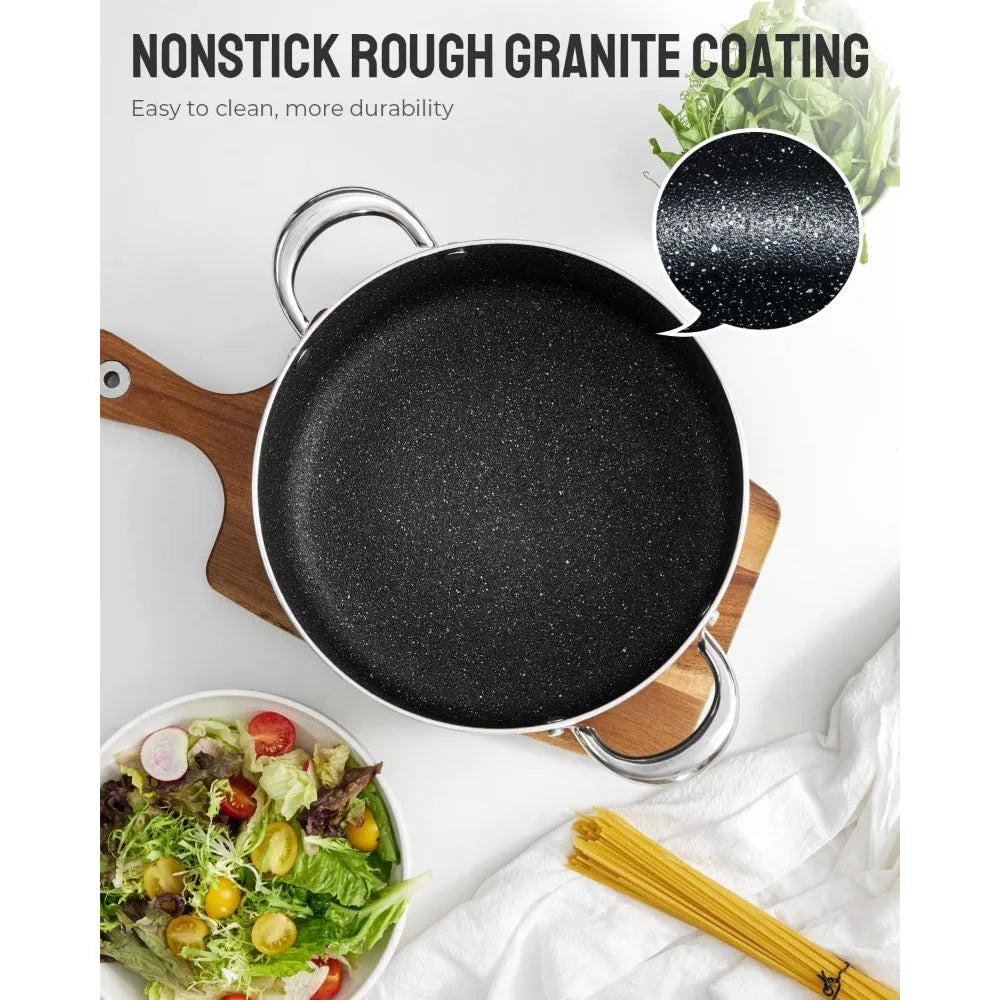 6 Quart Nonstick Stock Pot with Lid