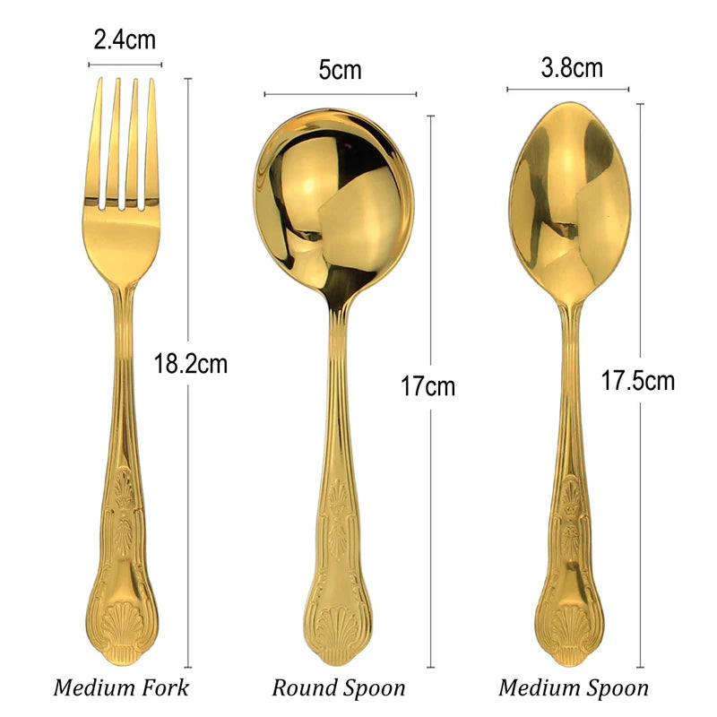 Elegant Stainless Steel Dinnerware Set
