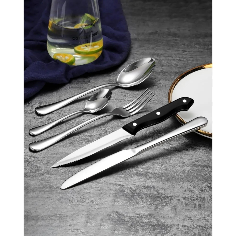 72 piece Heavy-Duty Stainless Steel Silverware Set