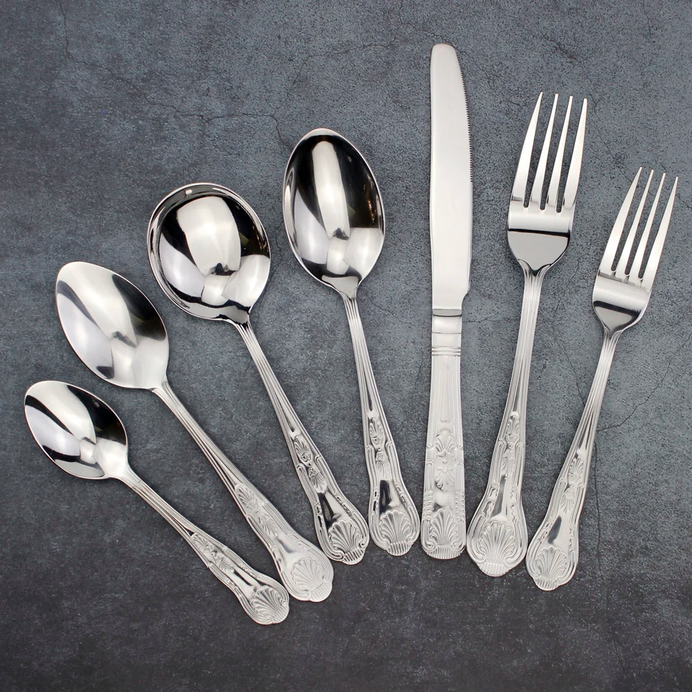 Elegant Stainless Steel Dinnerware Set