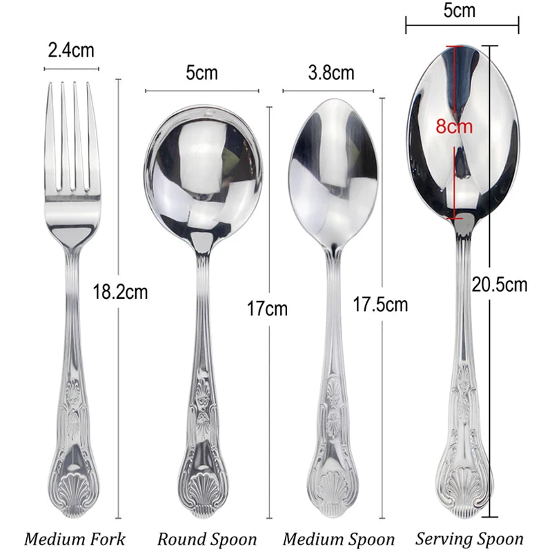 Elegant Stainless Steel Dinnerware Set