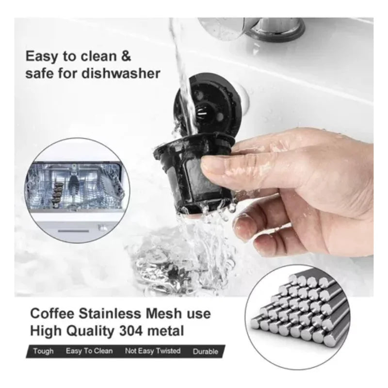 5 reusable Kuerig®️ style coffee k cups