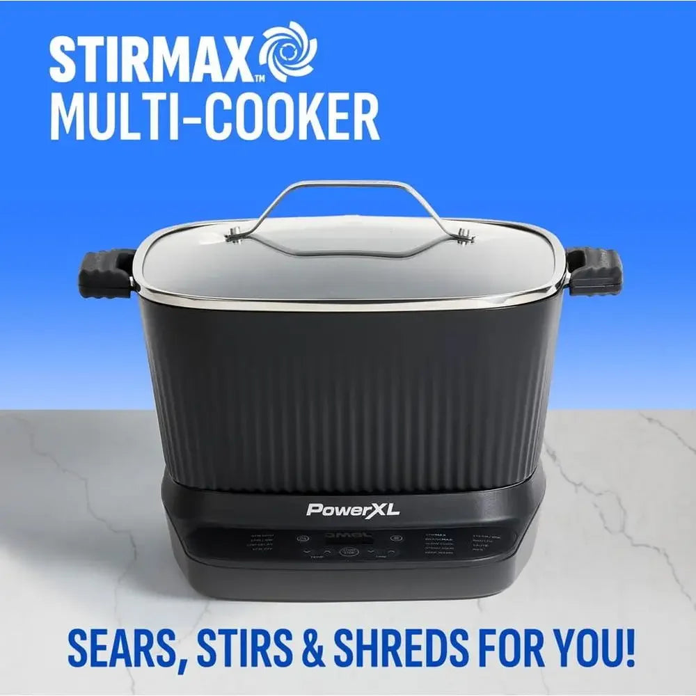 7.5Qt Multi-Cooker w/Auto Stir Paddle & 9 Presets