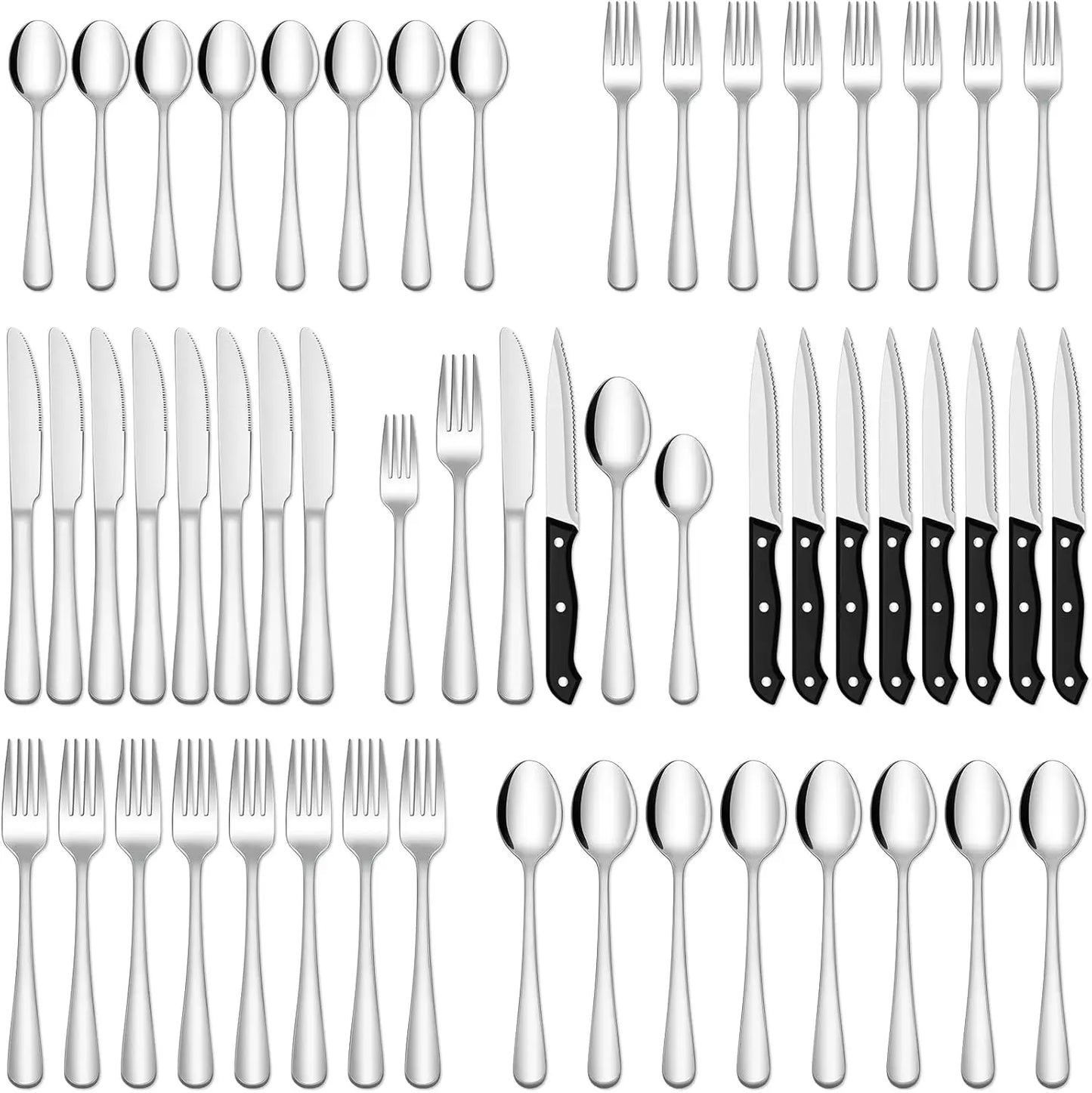 72 piece Heavy-Duty Stainless Steel Silverware Set