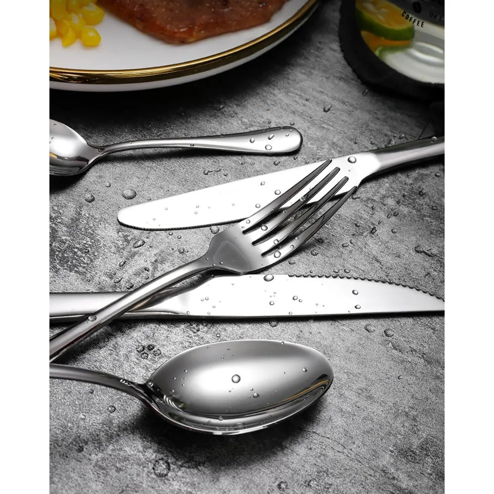 72 piece Heavy-Duty Stainless Steel Silverware Set