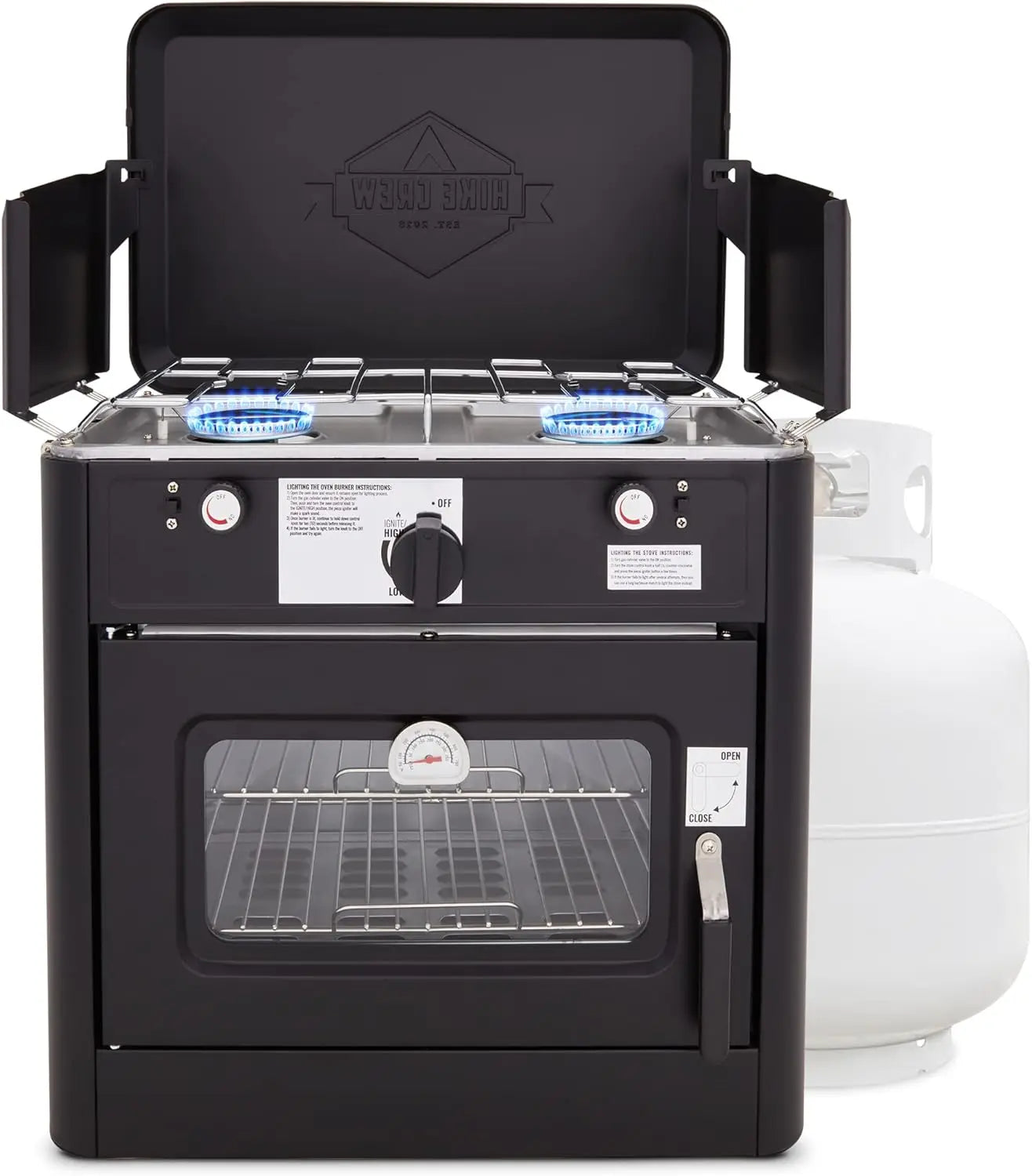 Hike Crew Outdoor Gas Camping Oven w/Carry Bag