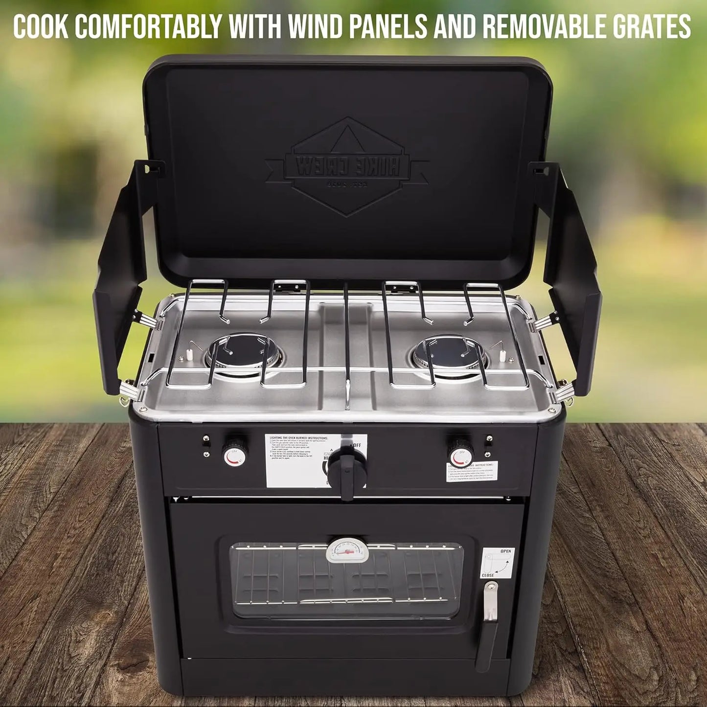 Hike Crew Outdoor Gas Camping Oven w/Carry Bag