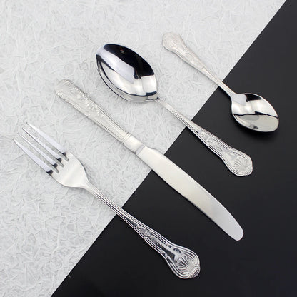 Elegant Stainless Steel Dinnerware Set