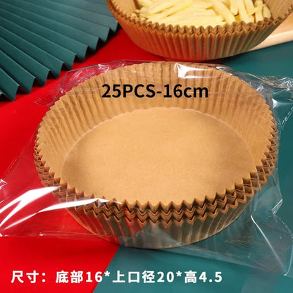 25 or 50pcs Air Fryer Disposable Round Paper Liner