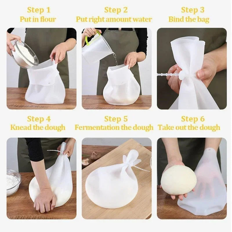 Silicone Dough Kneading and Mixing Bag 