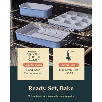 11 Piece Ceramic Coated Bakeware Set