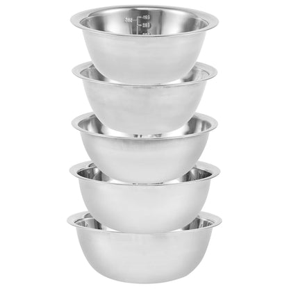 5Pcs Multipurpose Nesting Stainless Steel Bowl Set