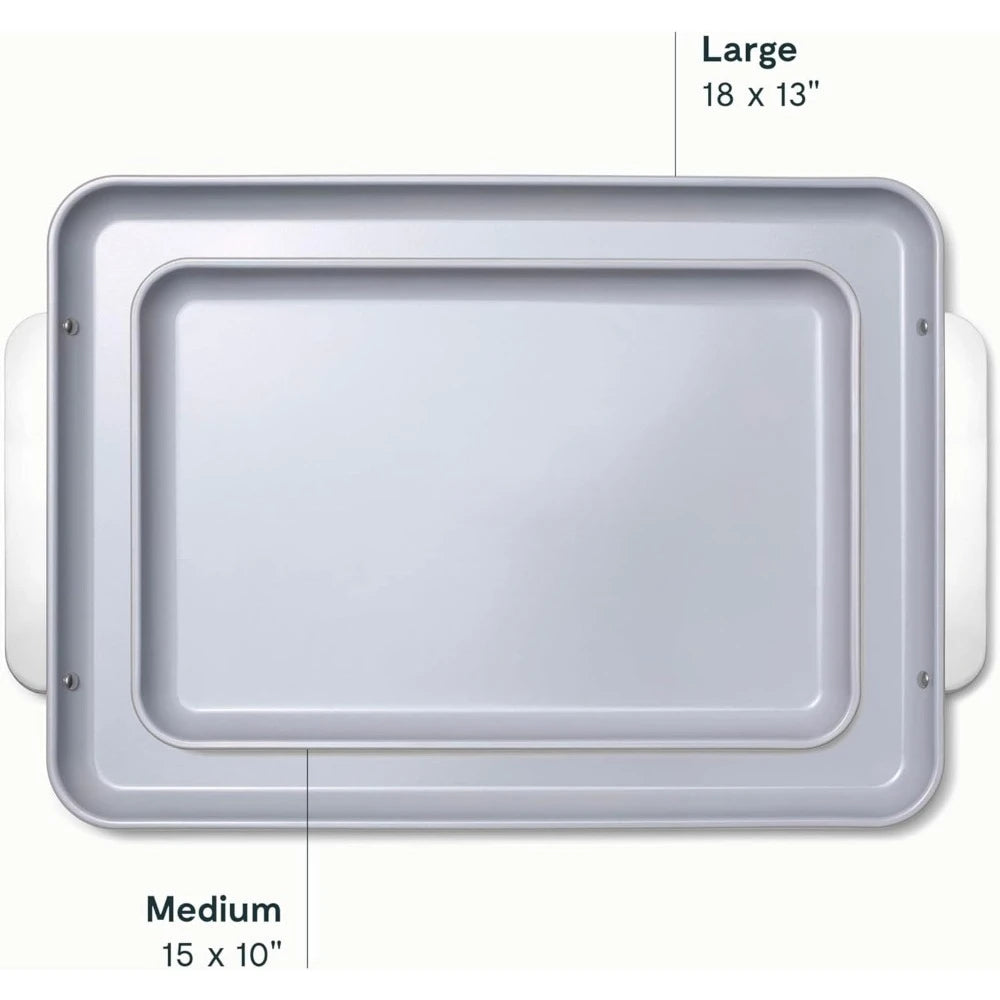 2 Ceramic Baking Sheets
