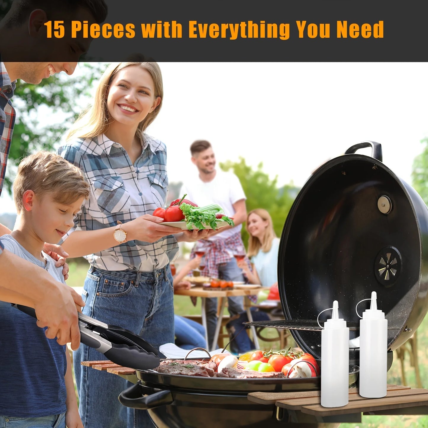 15-Piece Flat Top Griddle Accessories Set
