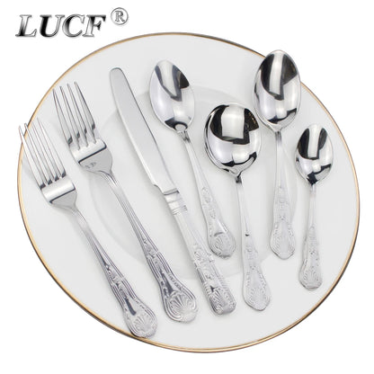 Elegant Stainless Steel Dinnerware Set