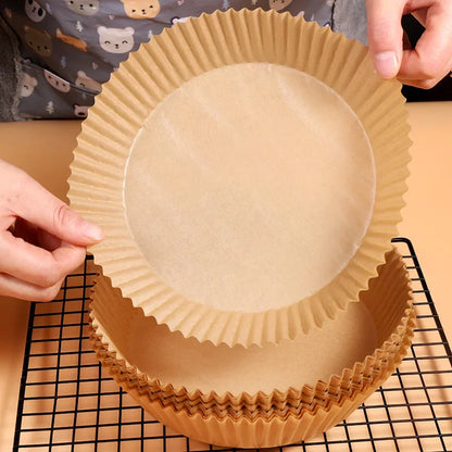 25 or 50pcs Air Fryer Disposable Round Paper Liner