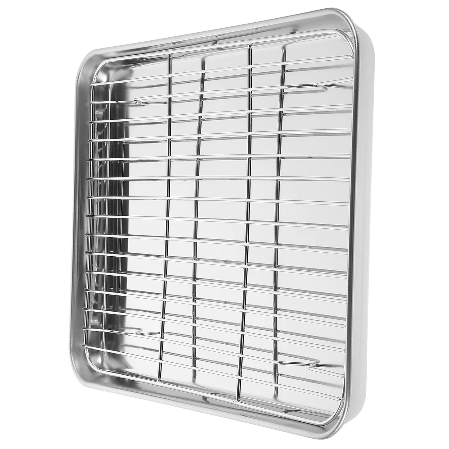 2 Piece Baking Tray with Mesh Screen Rack