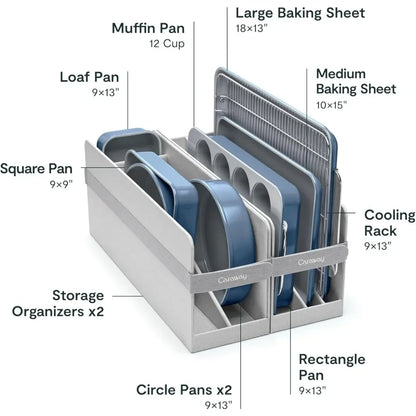 11 Piece Ceramic Coated Bakeware Set