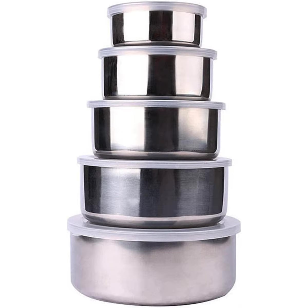 5Pcs Multipurpose Nesting Stainless Steel Bowl Set