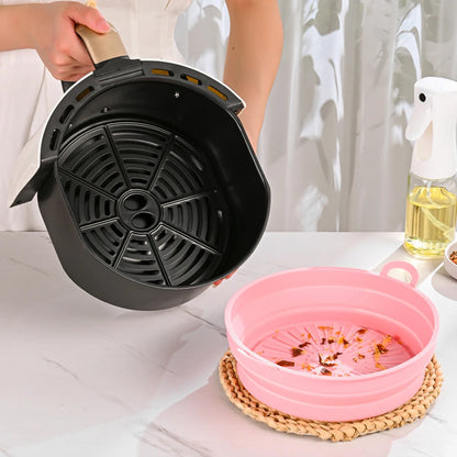 1 Set Air Fryer Silicone Reusable Baskets