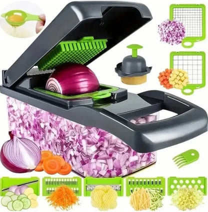 14 or 16 in 1 Multifunctional Manual Food Chopper